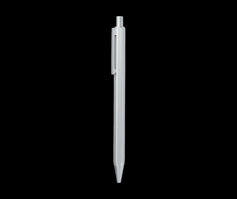 Muji Ballpoint Pen Knock Aluminium