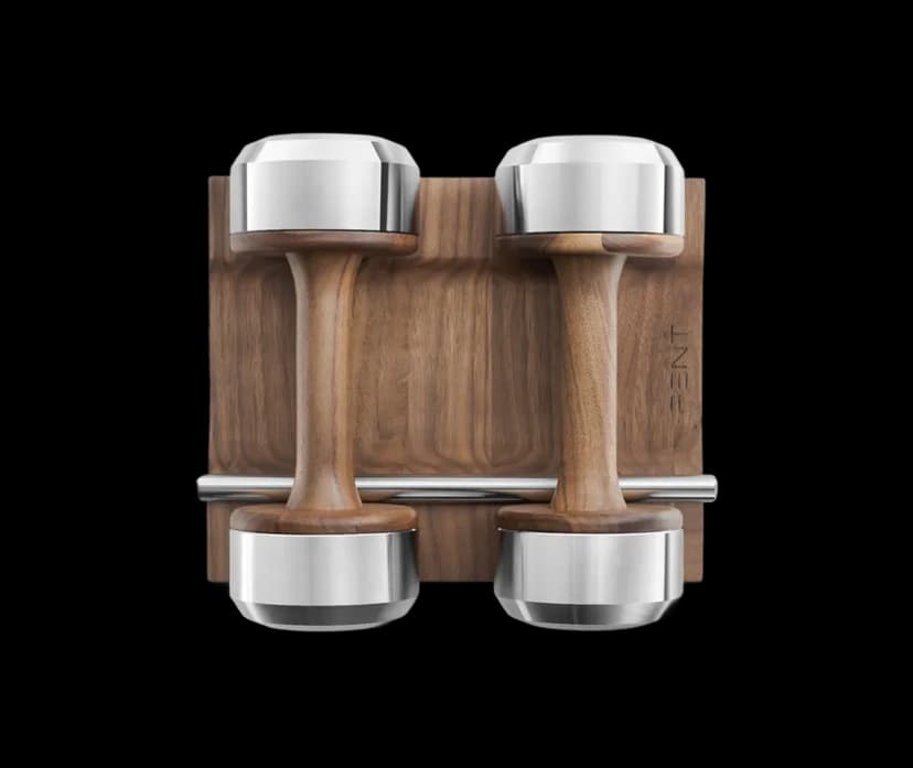 PENT. COLMIA™ Dumbbells Pair With Wooden Stand